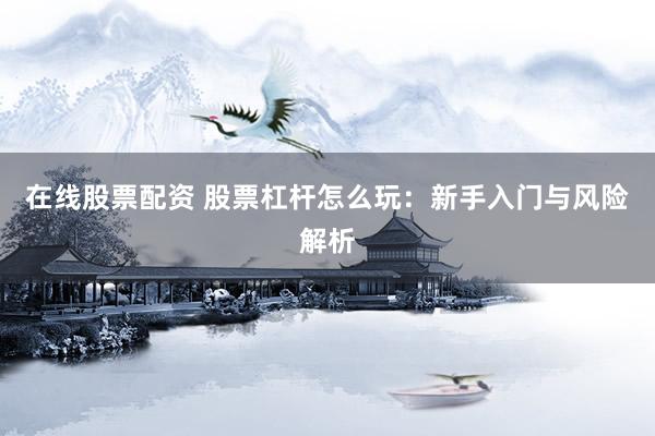 在线股票配资 股票杠杆怎么玩：新手入门与风险解析
